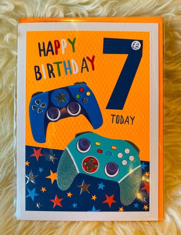 Boy 'Age 7' Card