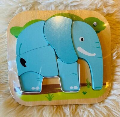 Chunky Wooden 'Elephant' Puzzle