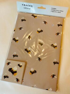 'Bees' Gift Wrap Set