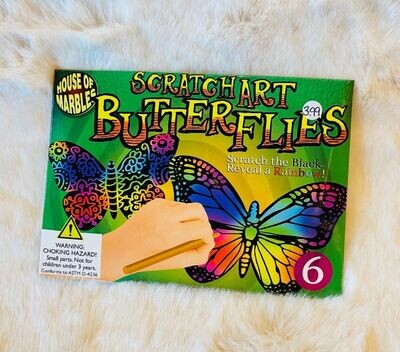 'Butterflies' Scratch Art