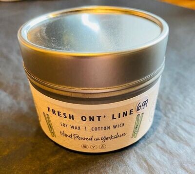 'Fresh 'Ont Line' Tin Candle