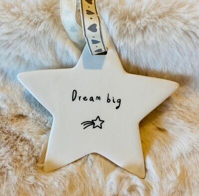 'Dream Big' Ceramic Star