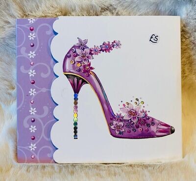 Purple 'Shoes' Purse Pad & Pen (B)