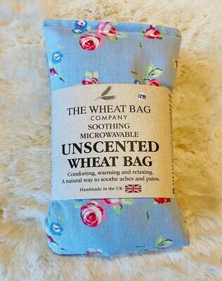 'English Rosebud/Blue' Unscented Wheat Bag