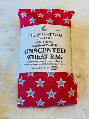 'Stars/Red' Unscented Wheat Bag