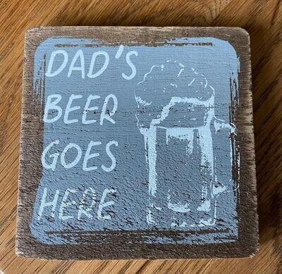 'Dad's Beer' Chunky Coaster