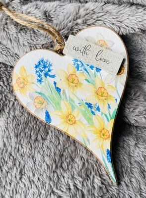 'With Love/Daffodils' Heart