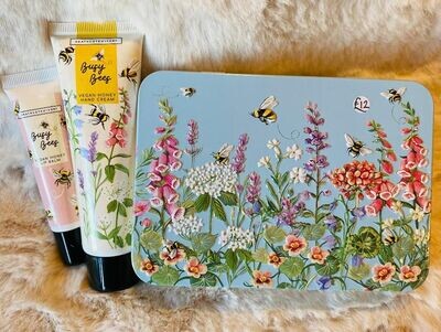 'Busy Bees' Hand & Lip Care Tin
