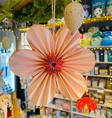 'Pink Flower' Honeycomb Decoration