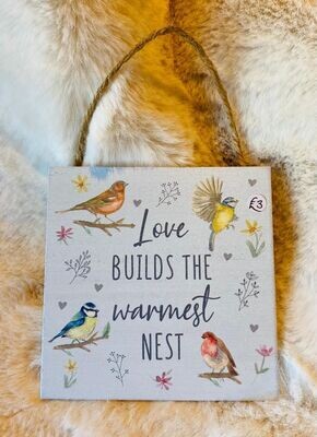 '...Warmest Nest' Hanger