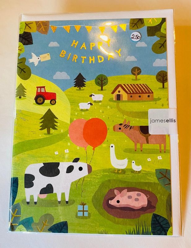 'Farm Animals' Card