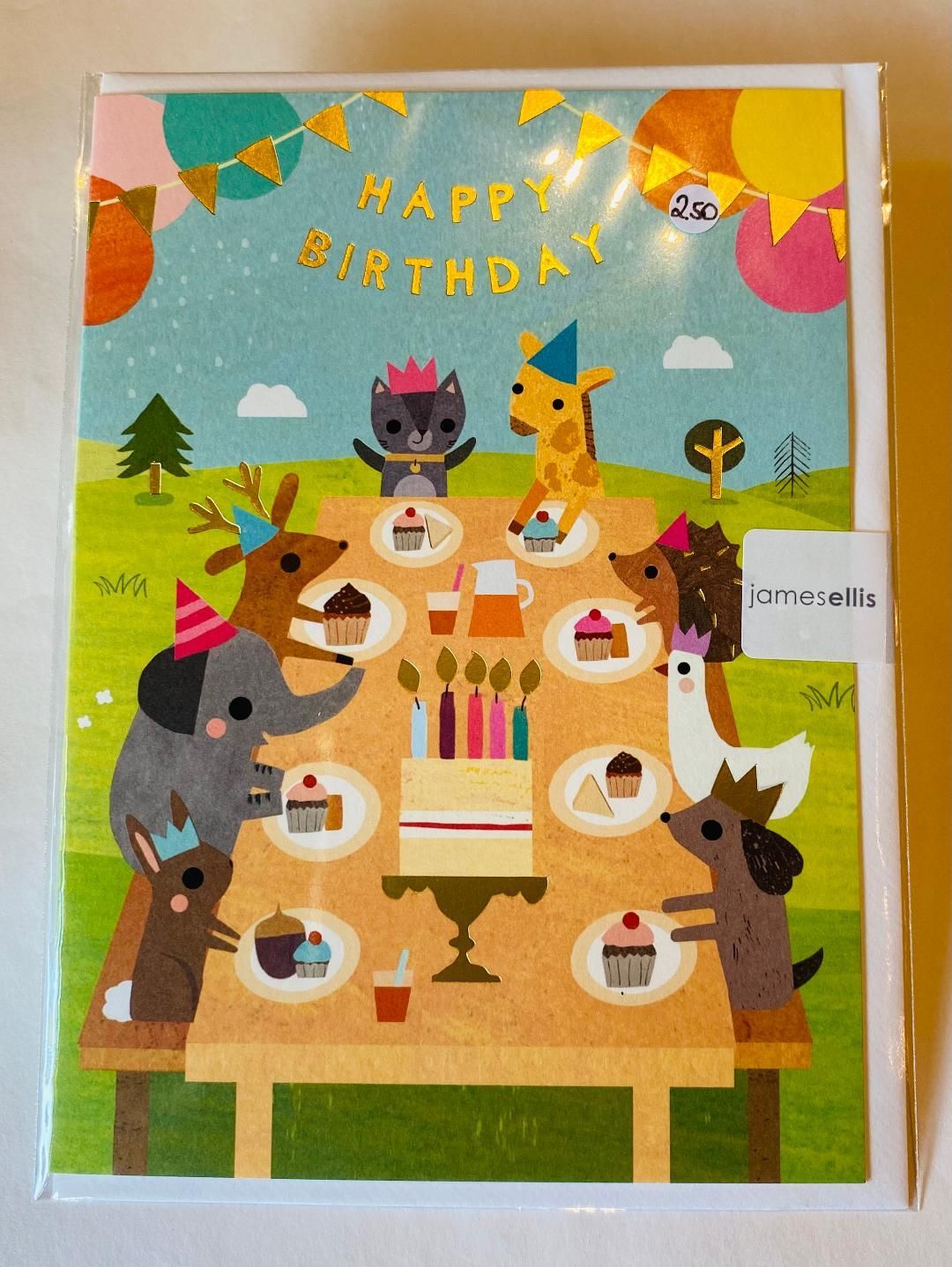 'Picnic Animals' Card