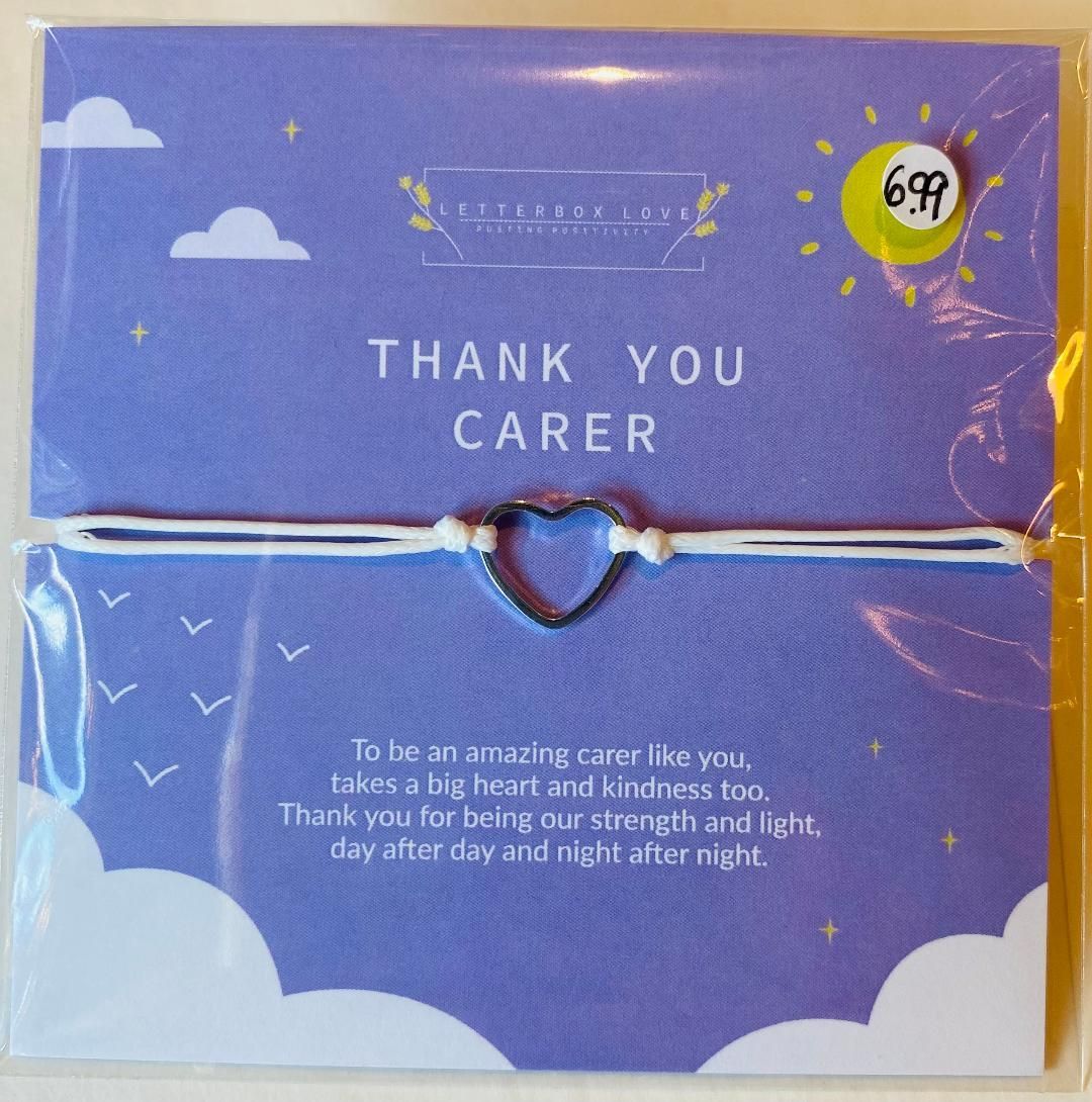 'Thank You Carer' Bracelet