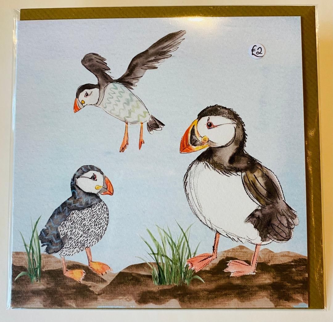 'Puffins' Card