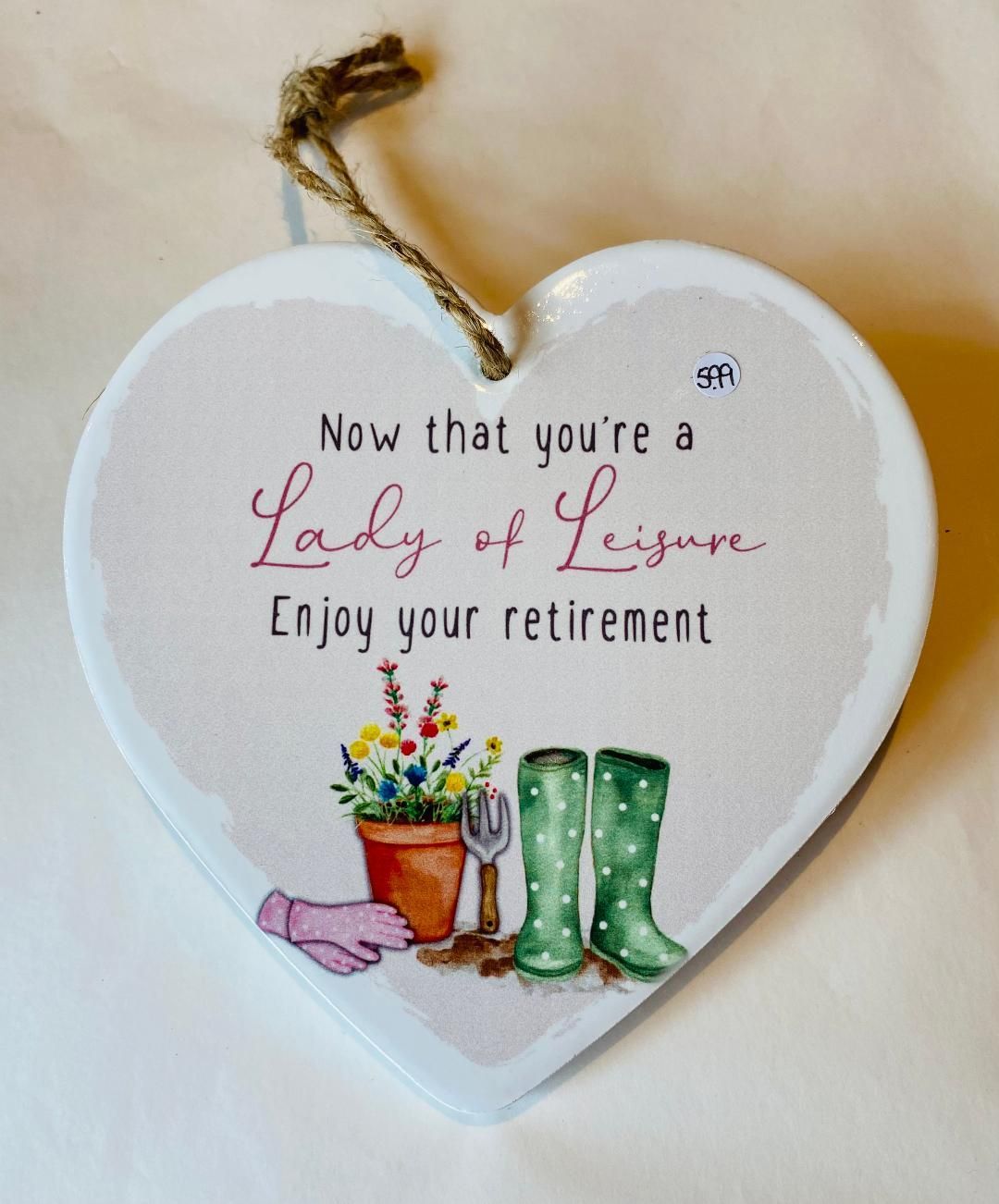 'Enjoy Your Retirement' Plaque