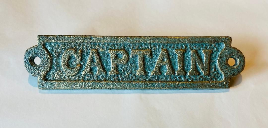 'Captain' Cast Iron Sign