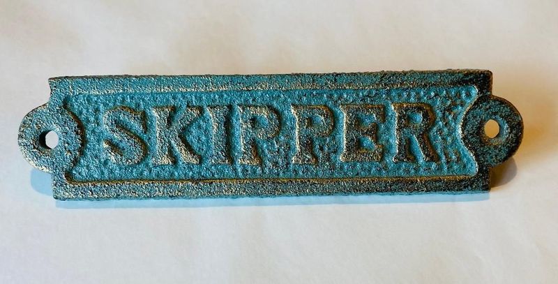 'Skipper' Cast Iron Sign