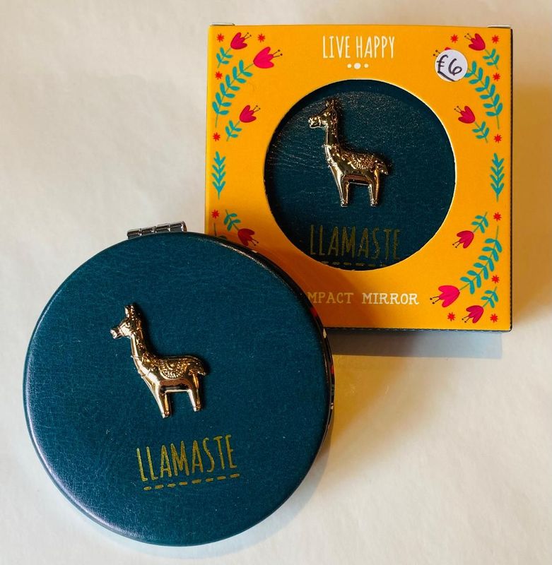 'Llama/Llamaste' Compact Mirror