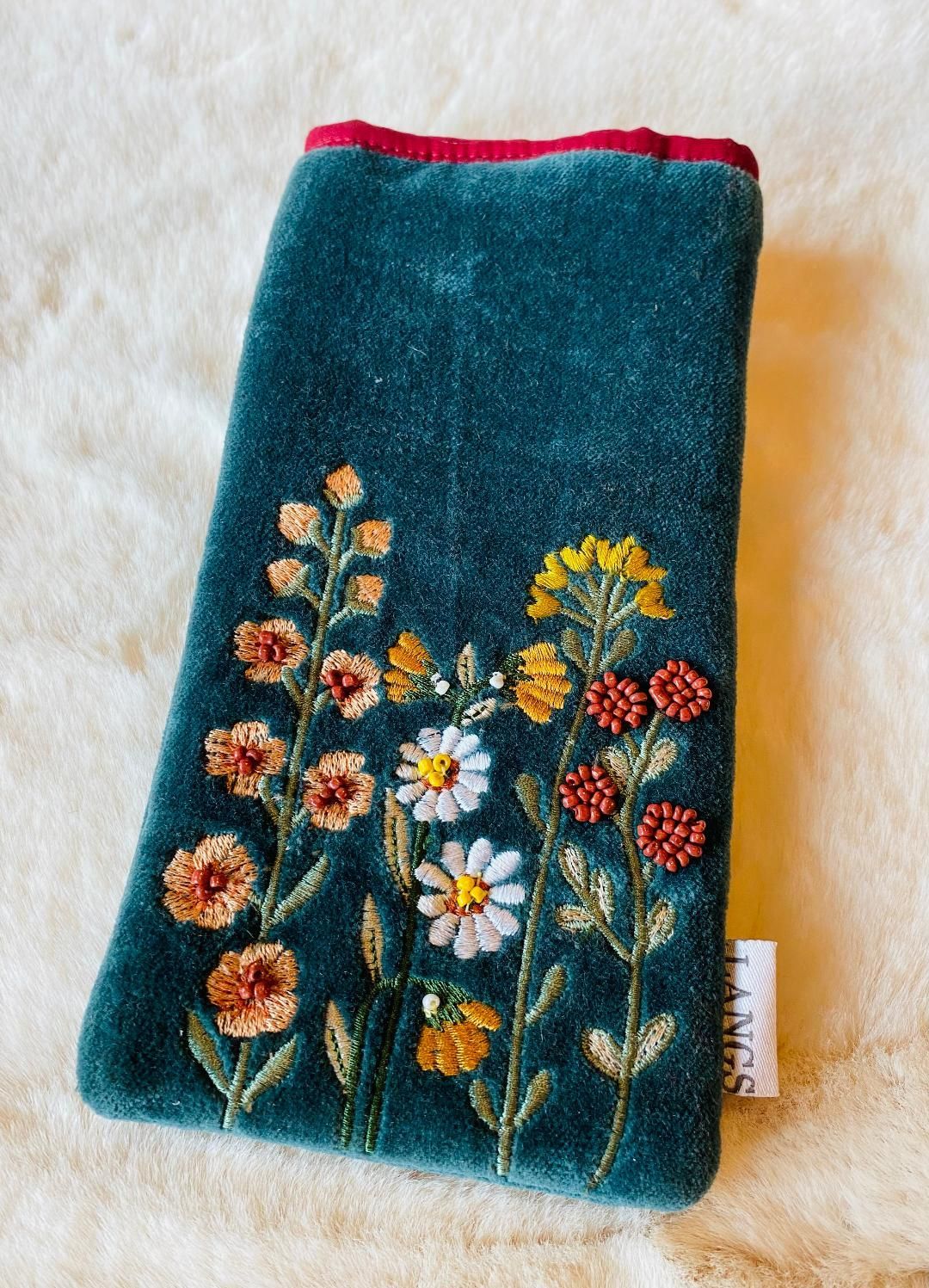 'Floral Bead' Glasses Case