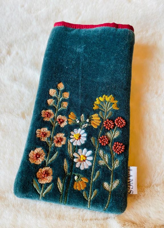 'Floral Bead' Glasses Case