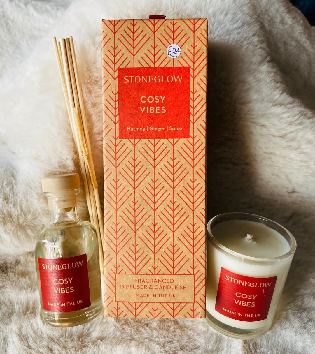 'Cosy Vibes' Reed & Votive Gift Set