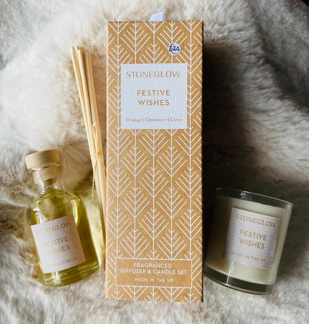'Festive Wishes' Reed & Votive Gift Set