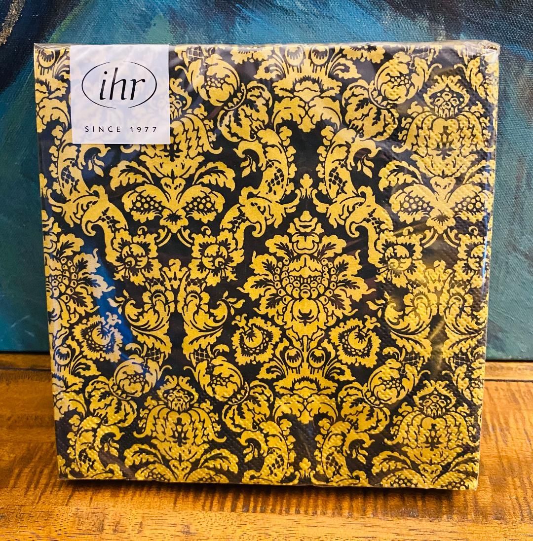 'Black & Gold' Lunch Napkins