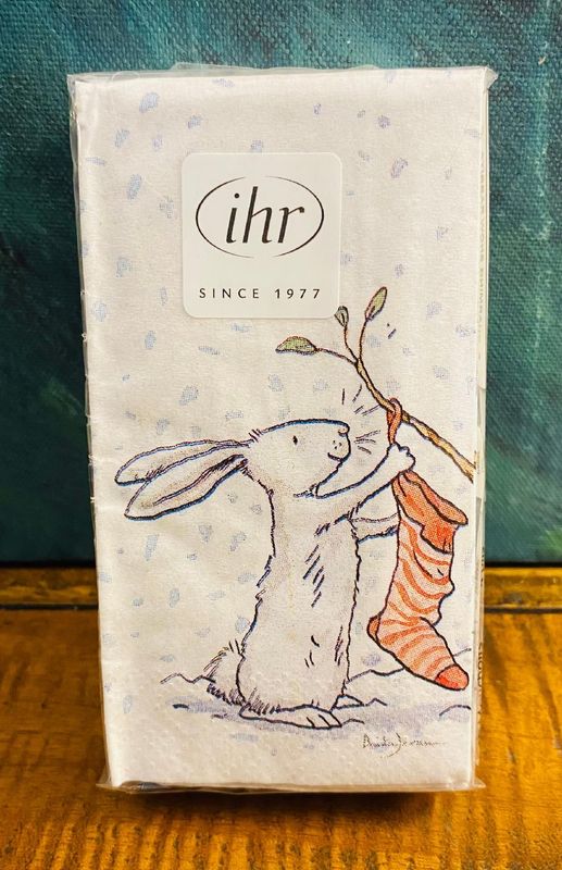 'Hare/Stocking' Pocket Tissues