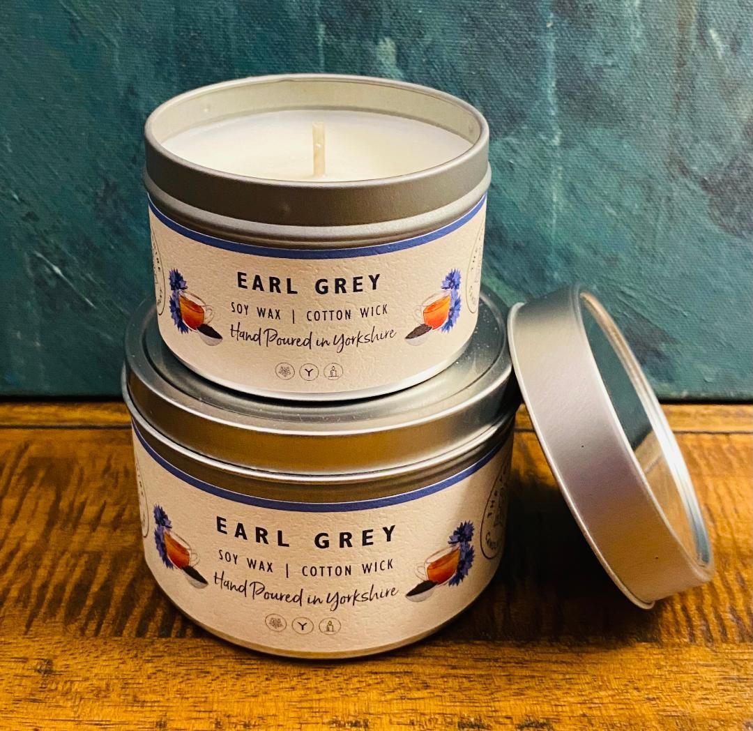 'Earl Grey' Large Tin Candle