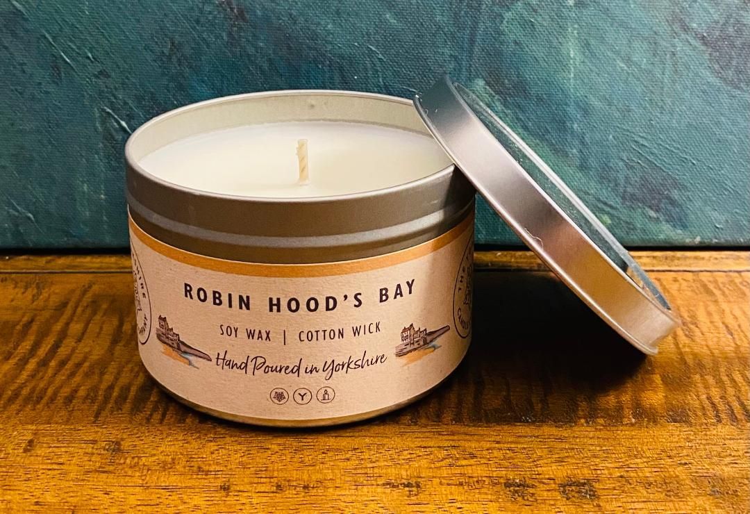 'Robin Hood's Bay' Large Tin Candle
