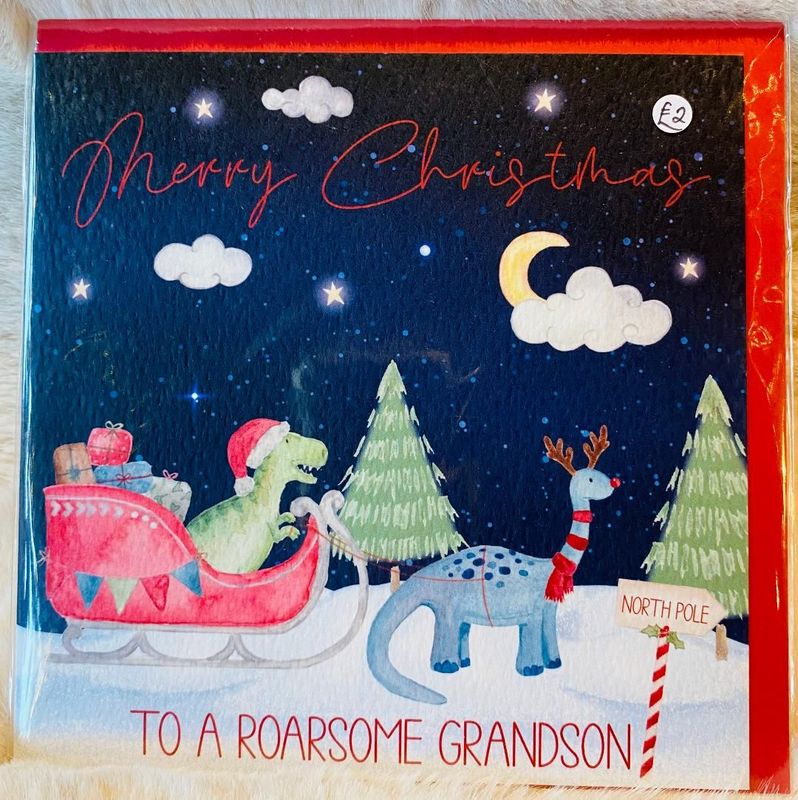 'Grandson/Dinosaur' Card