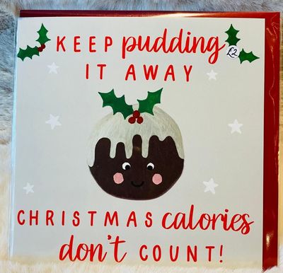 'Christmas Pudding' Card