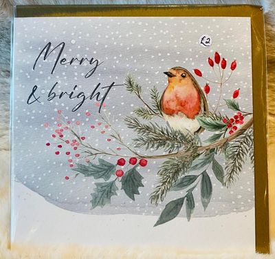 'Merry & Bright' Card