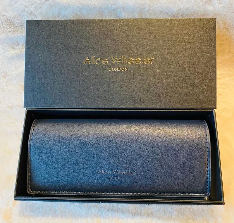 'Navy 'Glasses Case'