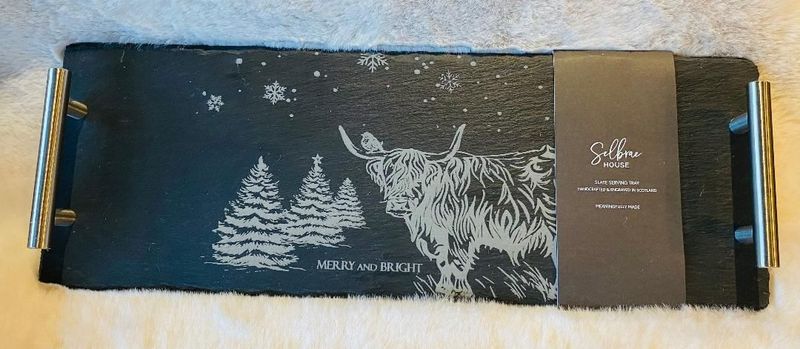 'Merry/Highland' Slate Serving Tray