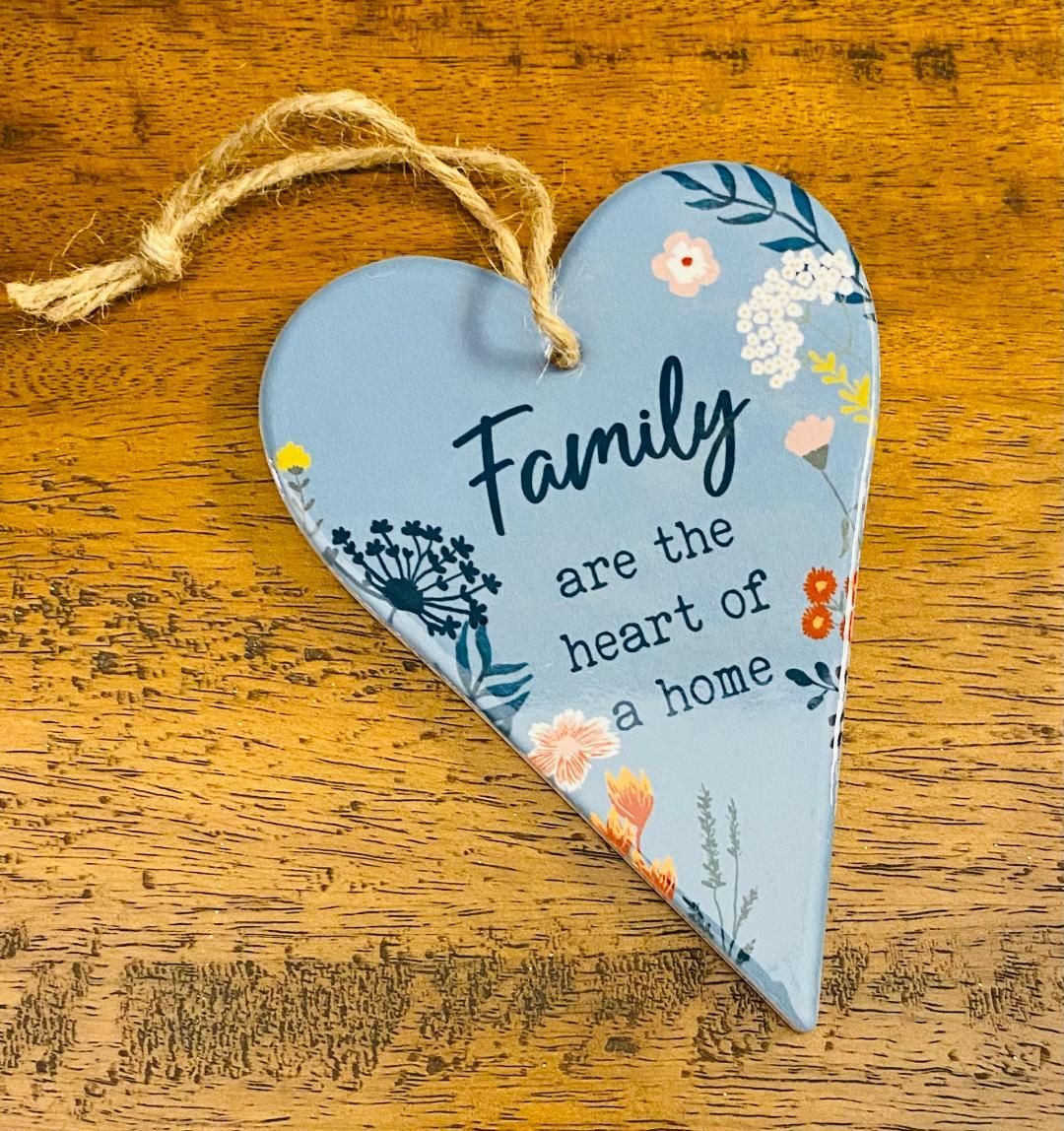'Family' Heart Decoration