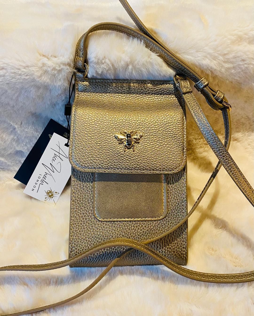 Bronze 'Mini Bloomsbury' Crossbody Bag