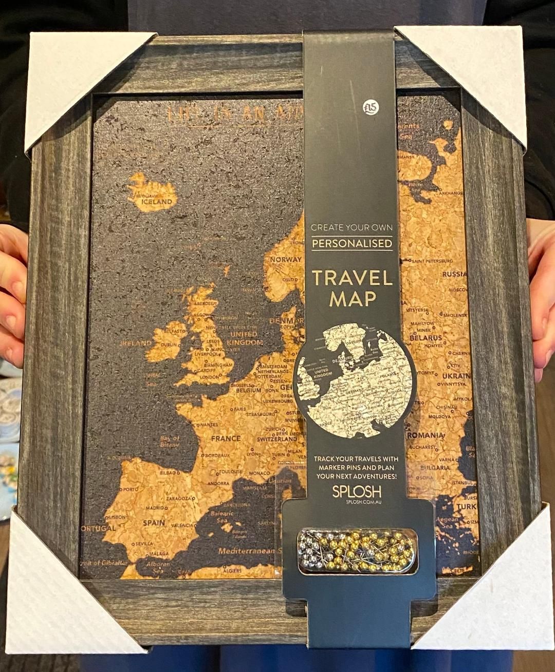 'Europe Travel Map' - Small