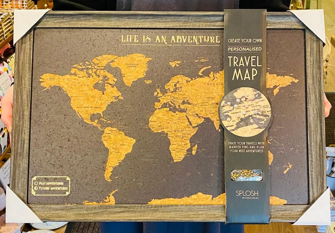 'World Travel Map' - Large