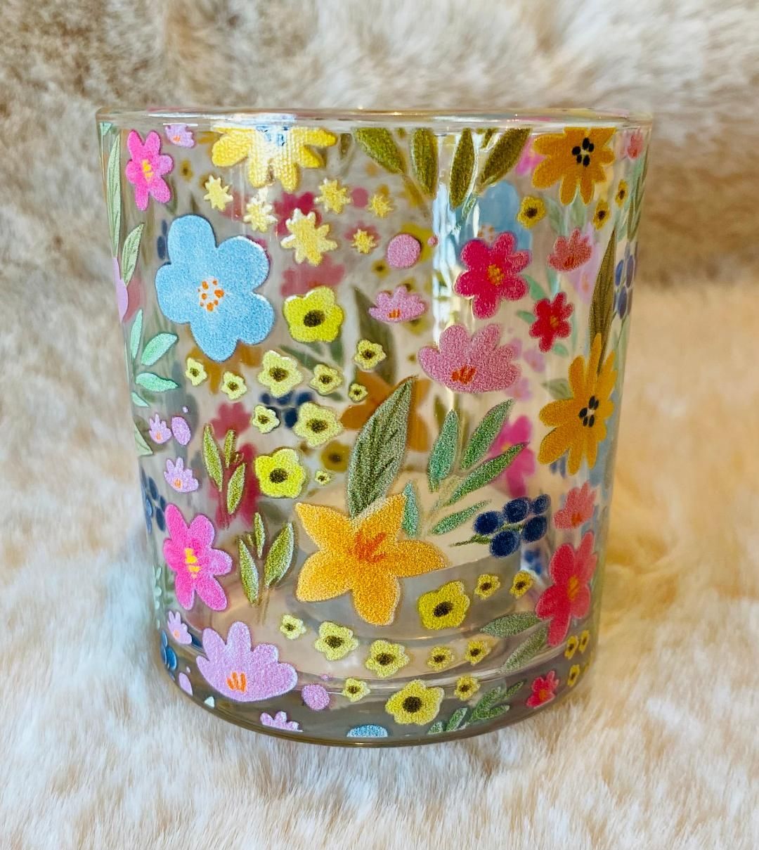 'Pastel Flower' T.Light Holder