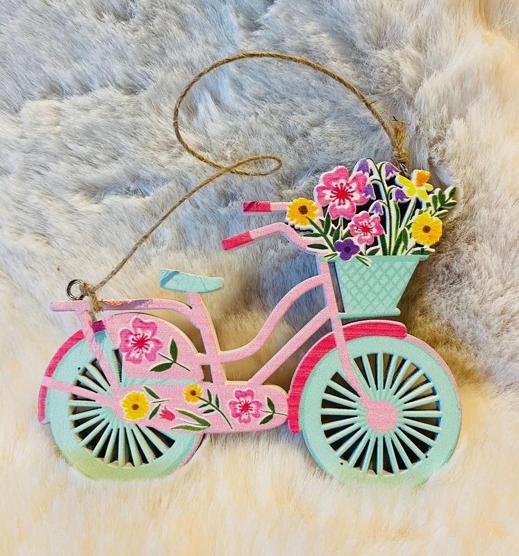 'Floral Bicycle' Hanger