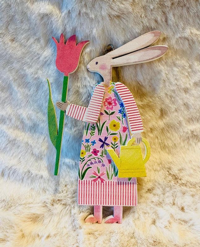 'Flowers/Girl Bunny' Hanger