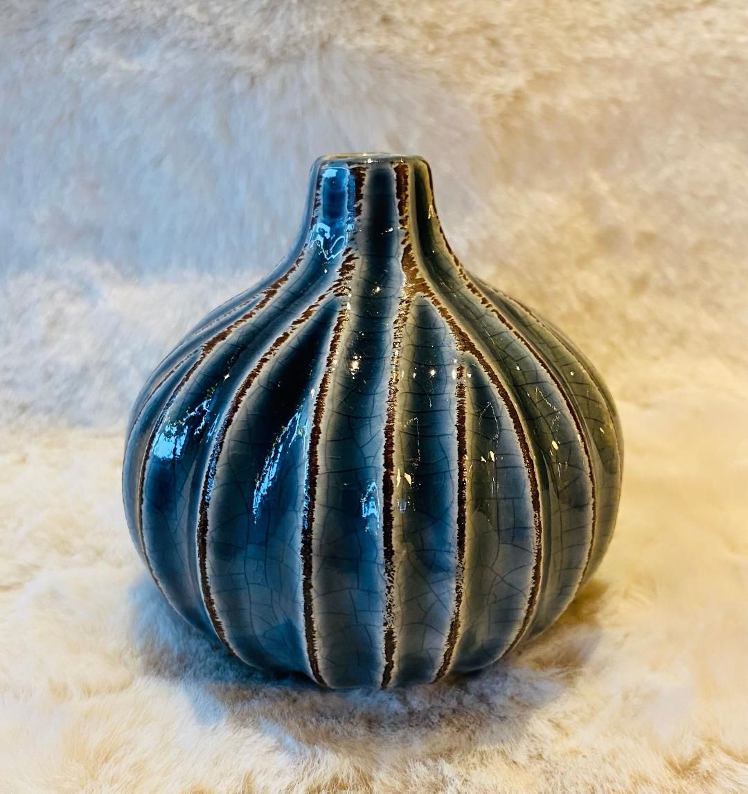 Denim 'Onion' Vase