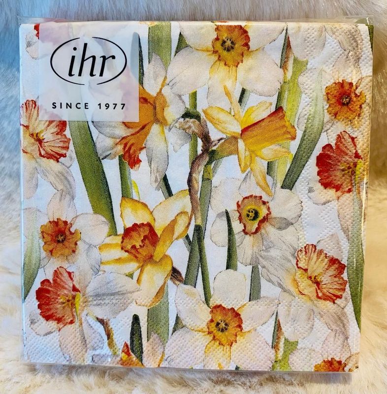 'Daffodils' Cocktail Napkins