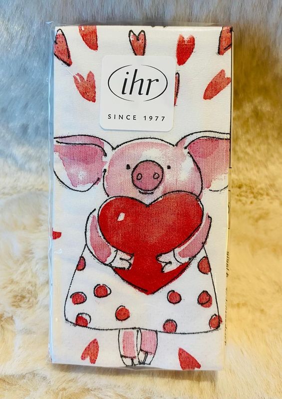 'Piggy Love' Pocket Tissues