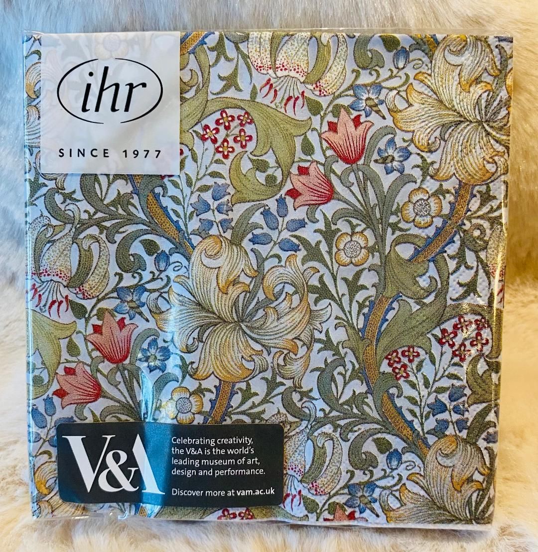 'Golden Lily' Cocktail Napkins