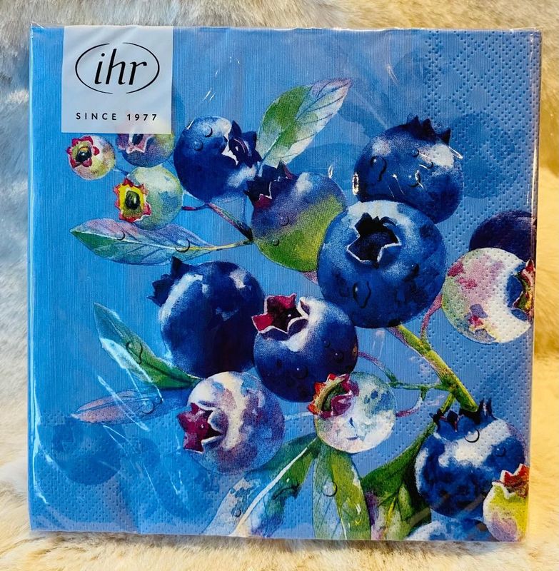 'Blueberries' Lunch Napkins