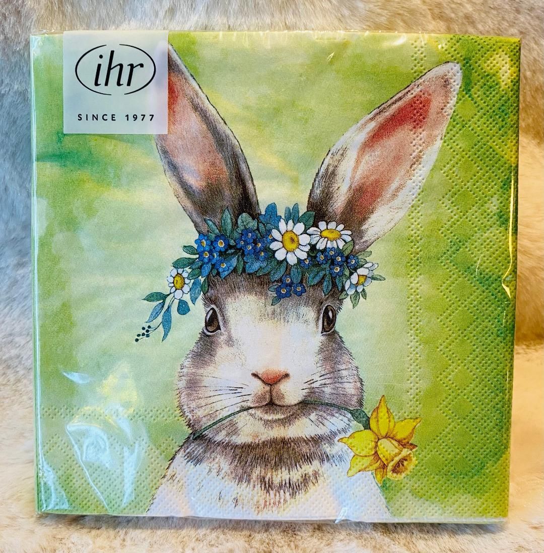 'Floral Bunny' Lunch Napkins