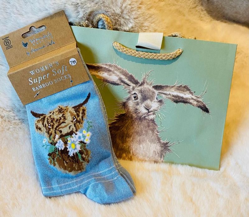 Wrendale 'Highland Cow' Socks