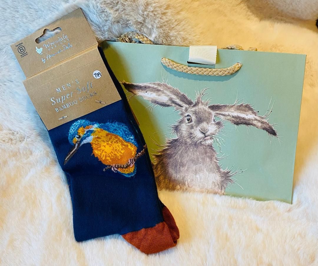 Wrendale 'Kingfisher' Men's Socks